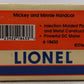 Lionel 6-18433 O Gauge Mickey & Minnie Christmas Operating Handcar EX/Box