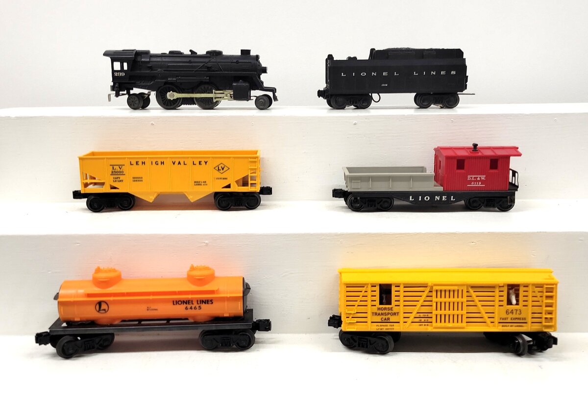 Lionel 11550 Vintage O 239 Steam Freight Set w/234W, 6473, 6176, 6465. 6119 VG/Box