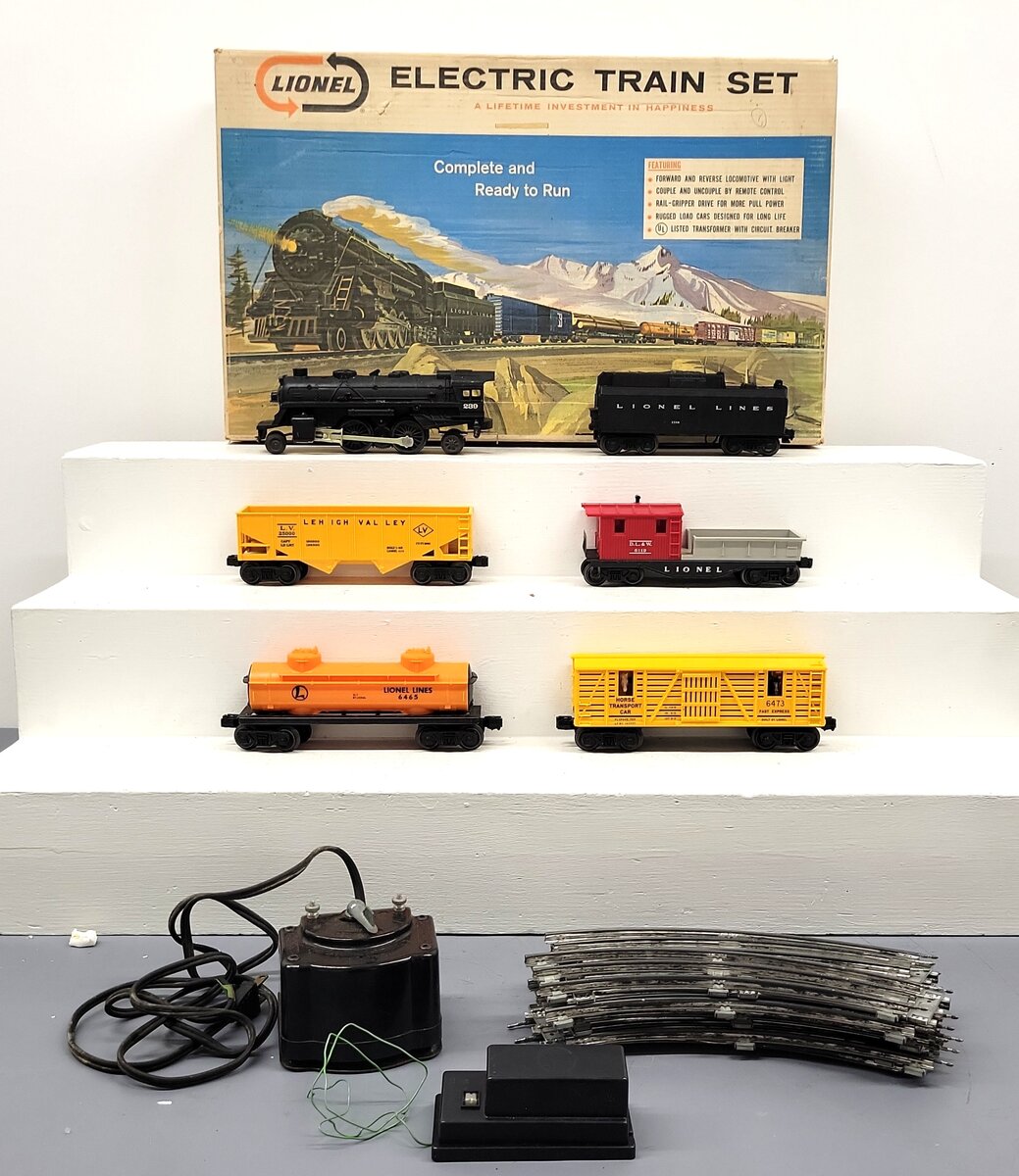 Lionel 11550 Vintage O 239 Steam Freight Set w/234W, 6473, 6176, 6465. 6119 VG/Box