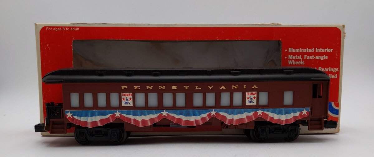 Lionel 6-9528 O Gauge Pennsylvania President Truman Campaign Car LN/Box