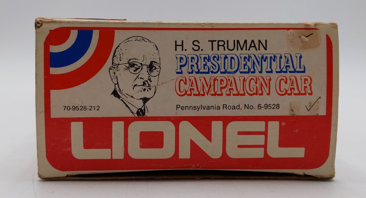 Lionel 6-9528 O Gauge Pennsylvania President Truman Campaign Car LN/Box