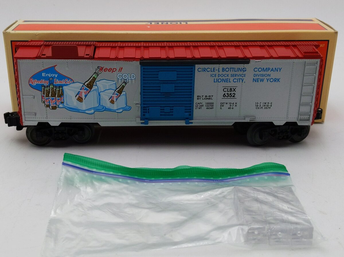 Lionel 6-19832 O Gauge Lionel Cola Ice Car #6352 LN/Box