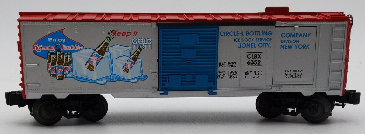 Lionel 6-19832 O Gauge Lionel Cola Ice Car #6352 LN/Box
