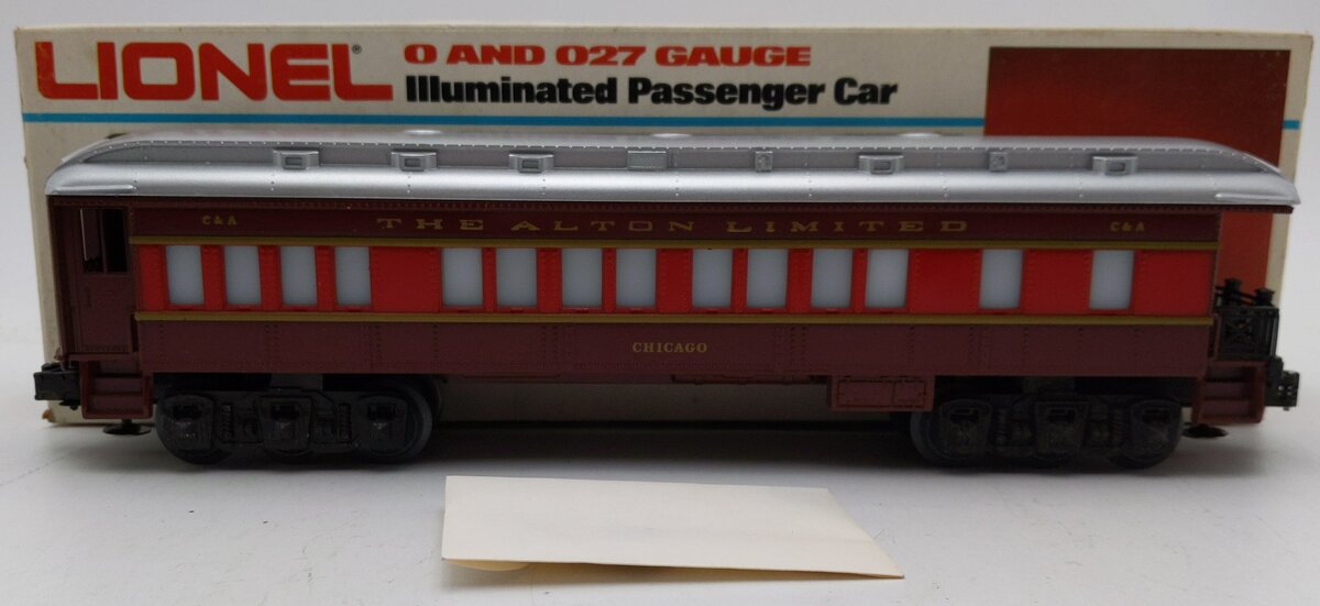 Lionel 6-9558 O Gauge Chicago & Alton "Chicago" Observation Car LN/Box