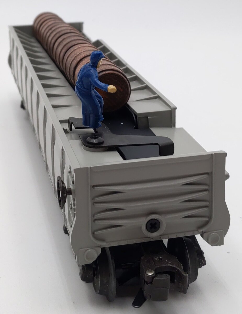Lionel 6-19877 O Gauge Santa Fe ATSF Operating Barrel Ramp Car #356225 LN/Box