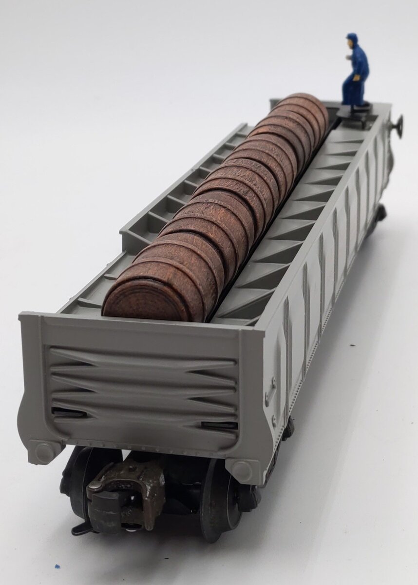 Lionel 6-19877 O Gauge Santa Fe ATSF Operating Barrel Ramp Car #356225 LN/Box