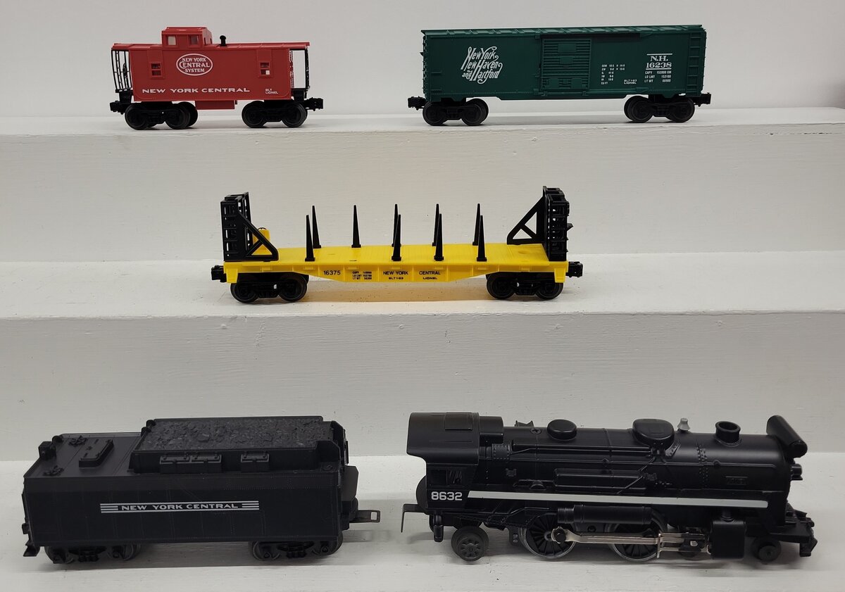 Lionel 6-11735 O Gauge New York Central Flyer Steam Freight Train Set EX/Box