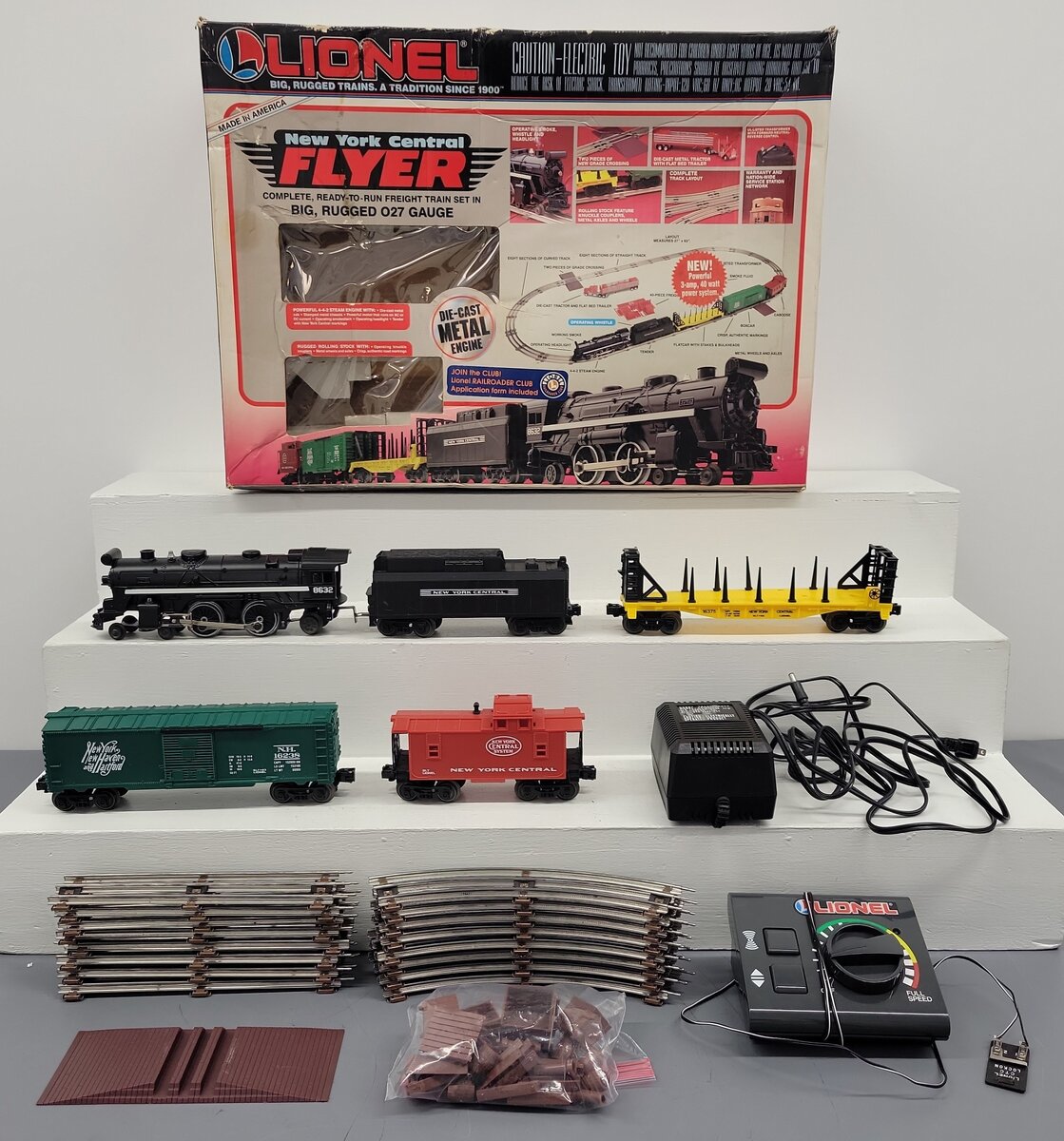 Lionel 6-11735 O Gauge New York Central Flyer Steam Freight Train Set EX/Box
