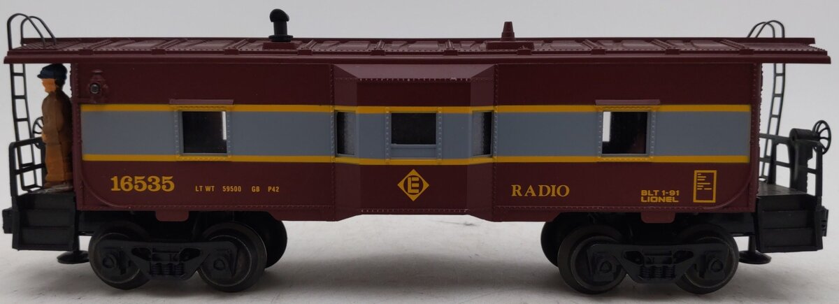 Lionel 6-16535 O Erie Lackawanna Bay Window Caboose VG