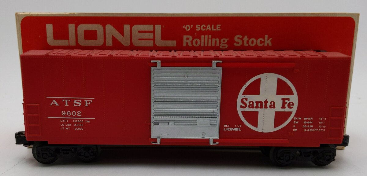 Lionel 6-9602 O Gauge Santa Fe Hi-Cube Boxcar EX/Box