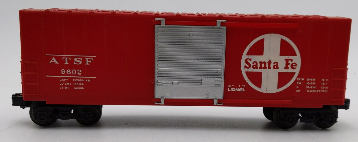 Lionel 6-9602 O Gauge Santa Fe Hi-Cube Boxcar EX/Box