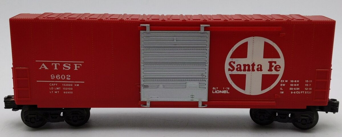 Lionel 6-9602 O Gauge Santa Fe Hi-Cube Boxcar EX/Box
