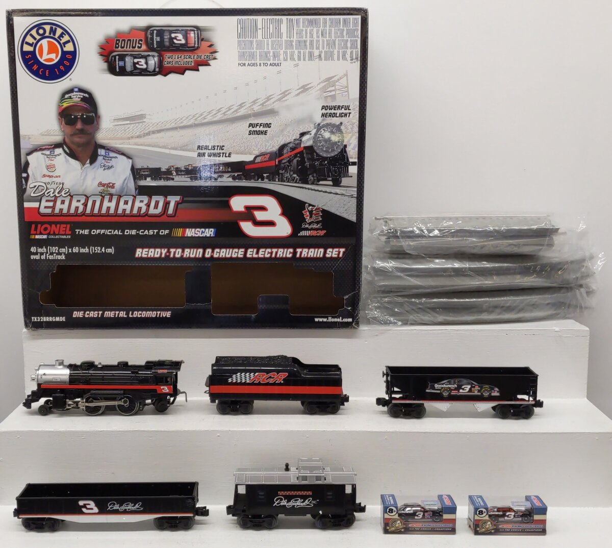 Lionel TX328RRGMDE O Gauge Dale Earnhardt Nascar Ready-To-Run Electric Train Set LN/Box