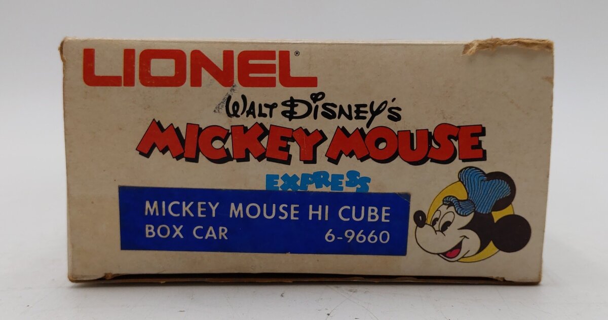 Lionel 6-9660 O Gauge Mickey Mouse Hi-Cube Boxcar LN/Box