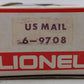 Lionel 6-9708 O Gauge United States Mail Boxcar VG/Box