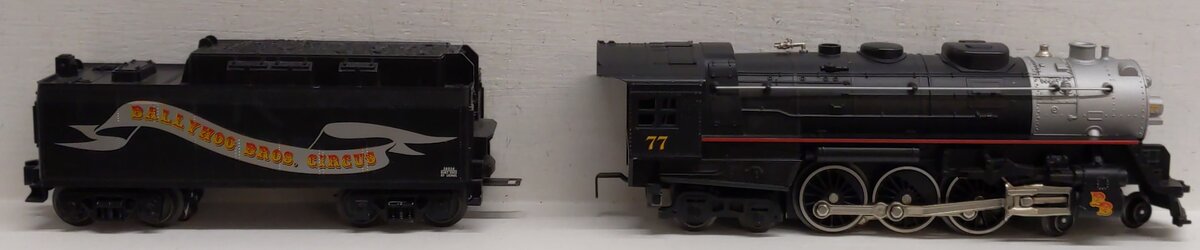 Lionel 6-38034 O Gauge Ballyhoo Bros. 4-6-4 Hudson Locomotive & Tender #77 EX/Box