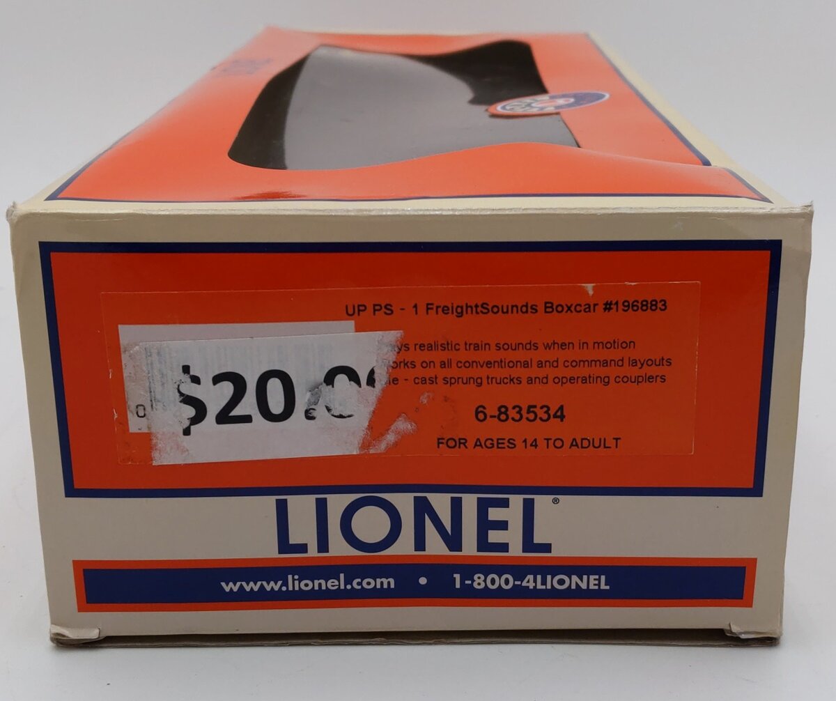 Lionel 6-83534 O Union Pacific PS-1 Sound Boxcar #196883 LN/Box