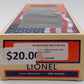 Lionel 6-83155 O Gauge Smithsonian Flight Boxcar LN