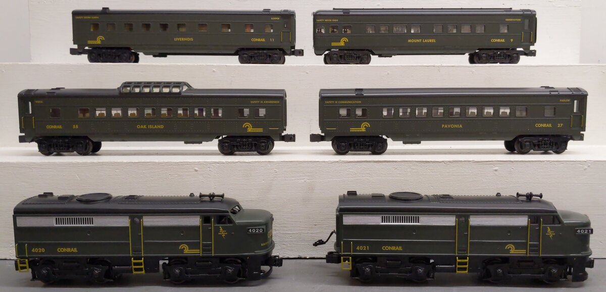 K-Line K-1113 O Gauge Conrail Diesel Passenger Train Set EX/Box