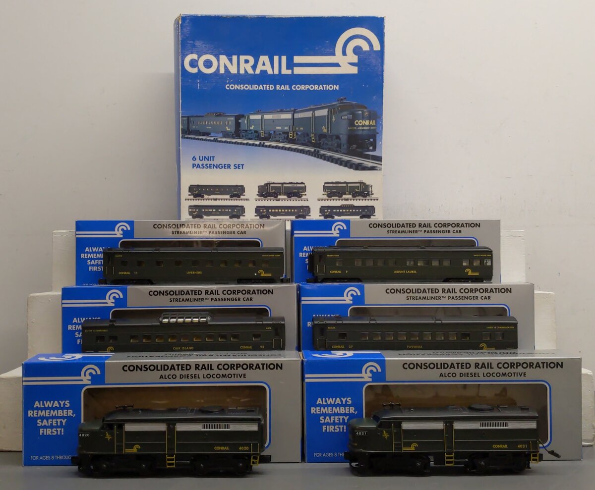K-Line K-1113 O Gauge Conrail Diesel Passenger Train Set EX/Box