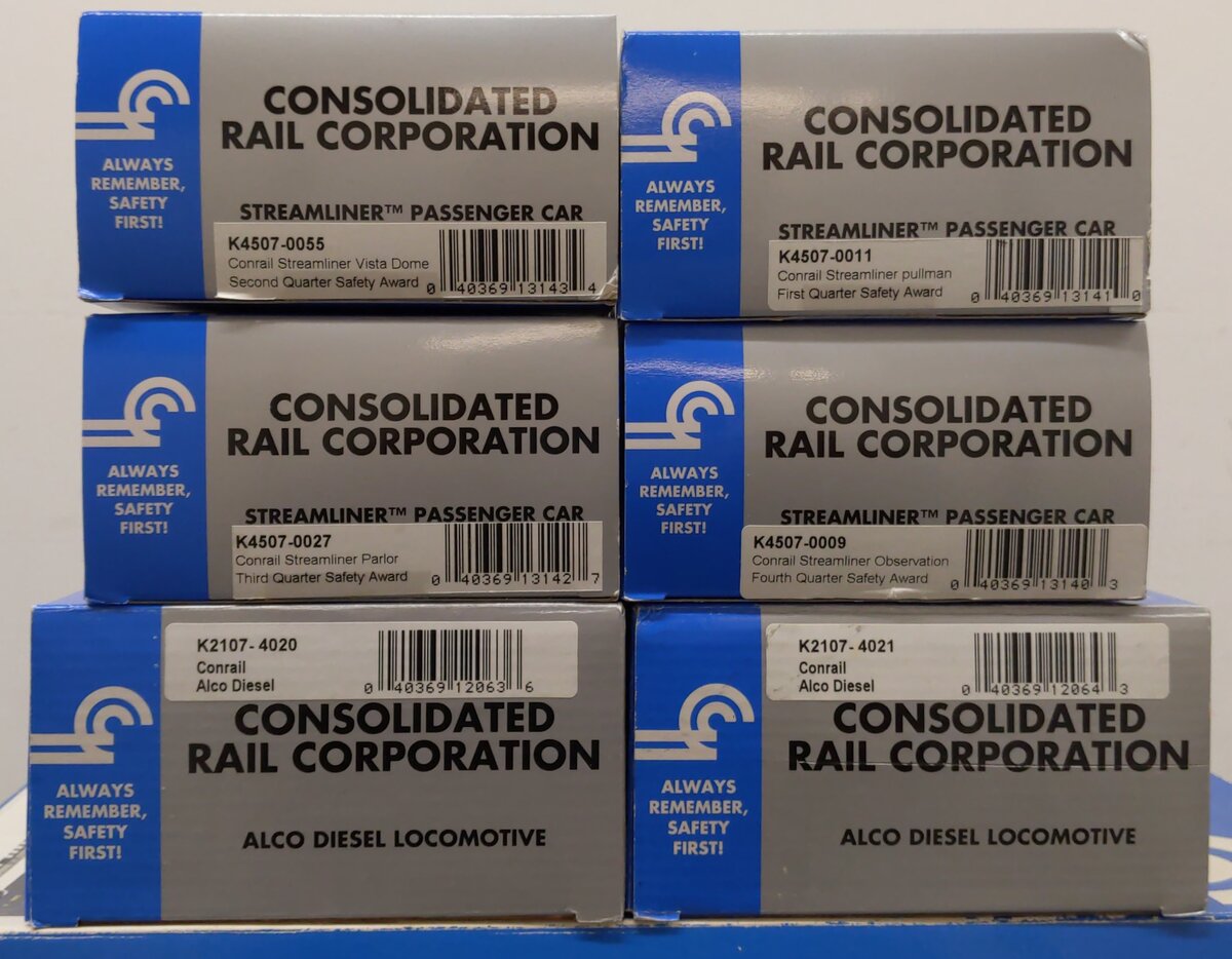K-Line K-1113 O Gauge Conrail Diesel Passenger Train Set EX/Box