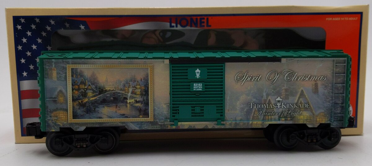 Lionel 6-83163 O Kinkade Christmas Boxcar LN/Box