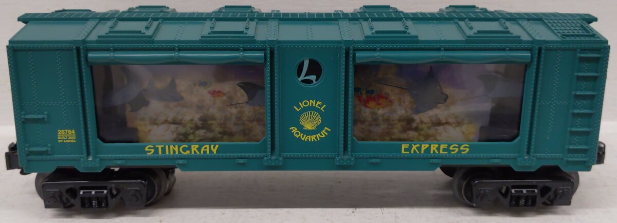 Lionel 6-26784 O Gauge Lighted Stingray Express Aquarium Car EX/Box