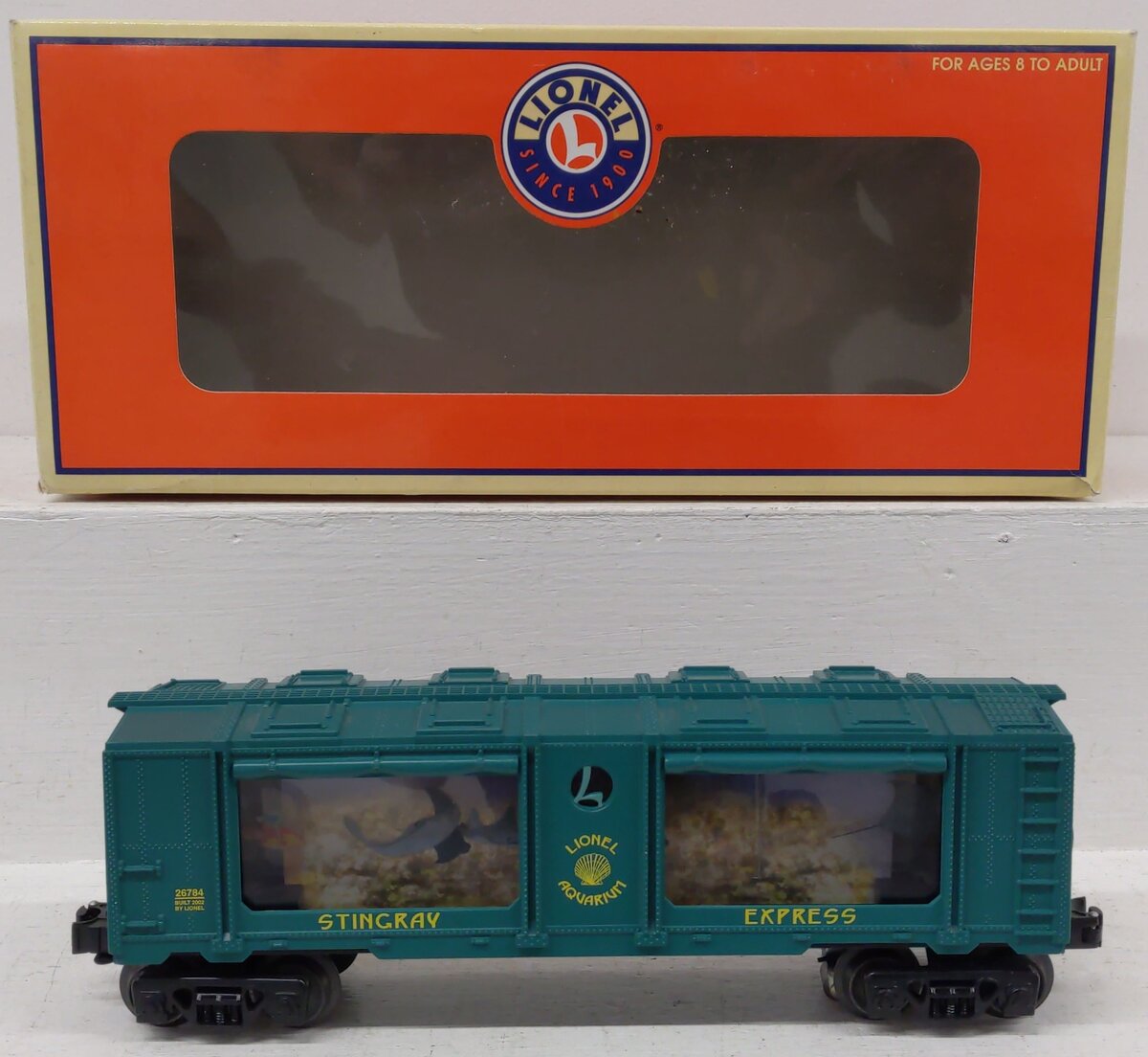 Lionel 6-26784 O Gauge Lighted Stingray Express Aquarium Car EX/Box