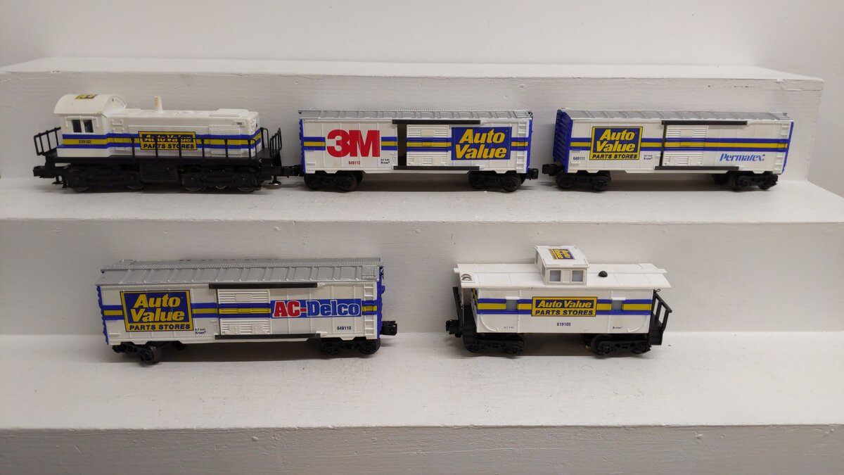 K-Line K1324 Auto Value Parts Store O/O27 Gauge Diesel Freight Train Set VG/Box