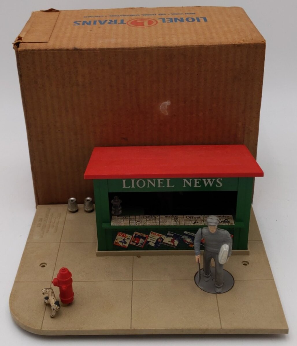 Lionel 128 Vintage O Animated Newsstand VG/Box
