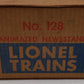Lionel 128 Vintage O Animated Newsstand VG/Box
