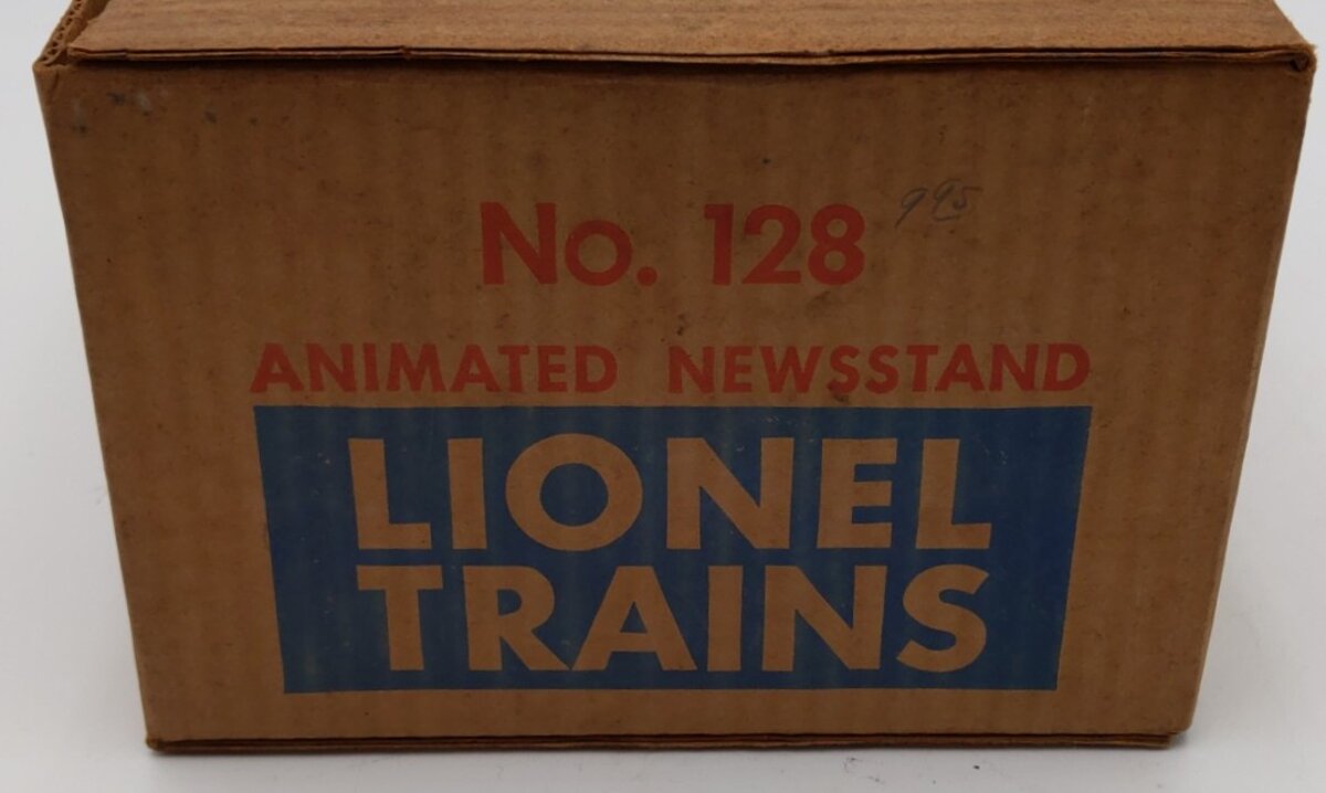 Lionel 128 Vintage O Animated Newsstand VG/Box