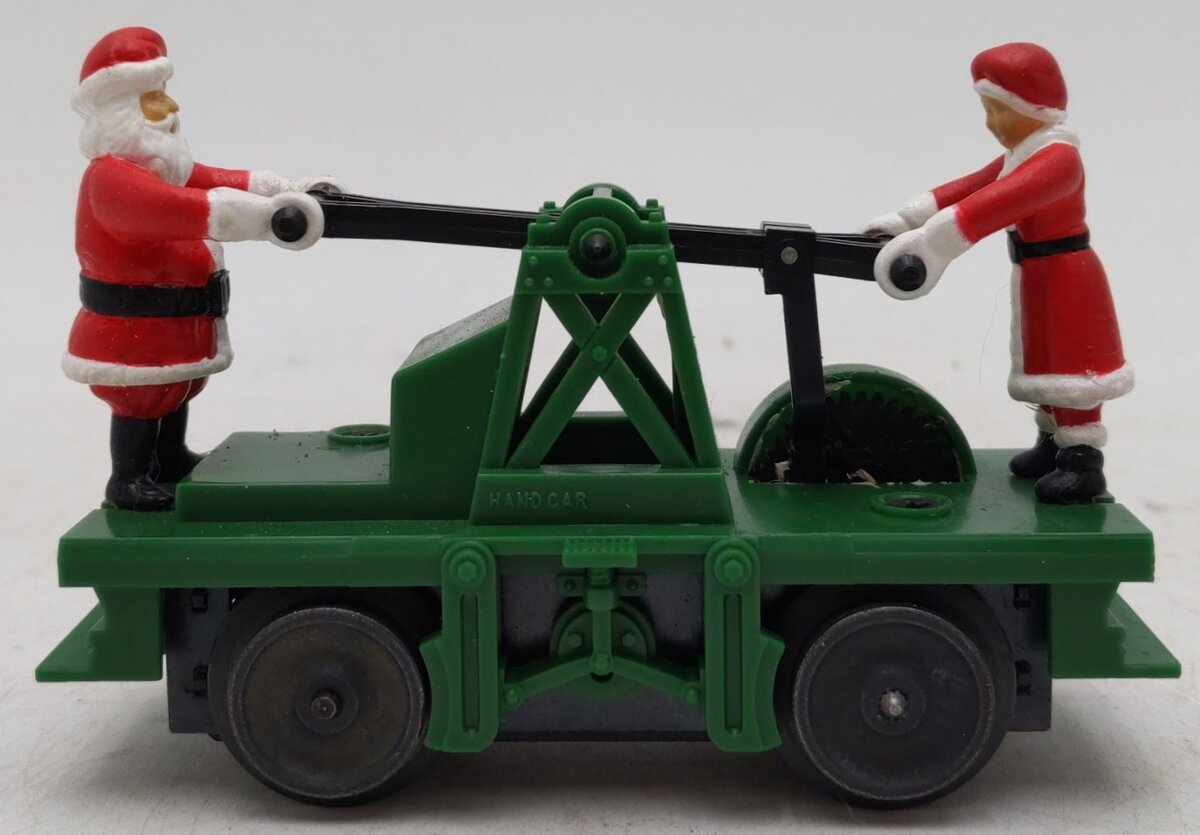Lionel 6-18403 O Gauge Operating Santa Hand Car - Green EX/Box