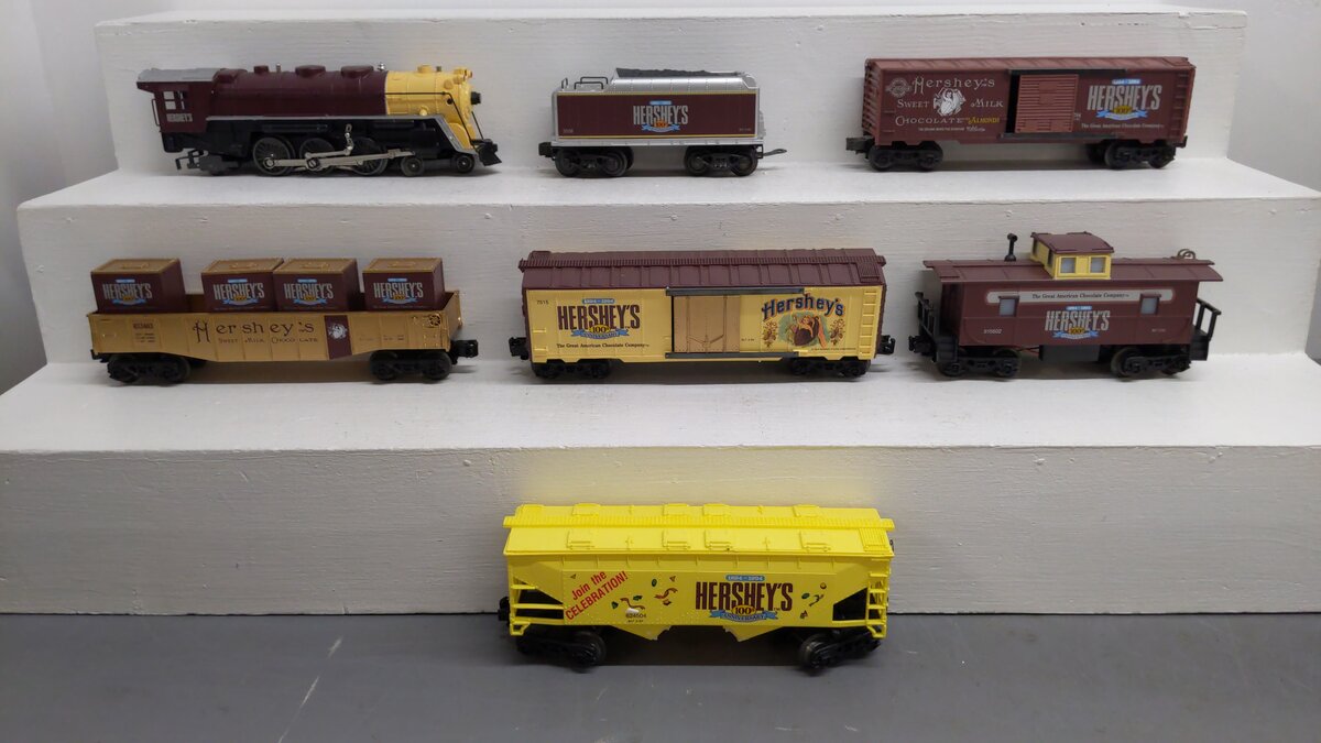 K-Line K1401 O Gauge Hershey's 100th Anniversary Steam Train Set VG/Box