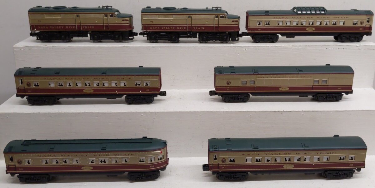 K-Line K1511 O Gauge Napa Valley Wine Diesel Passenger Train Set EX/Box