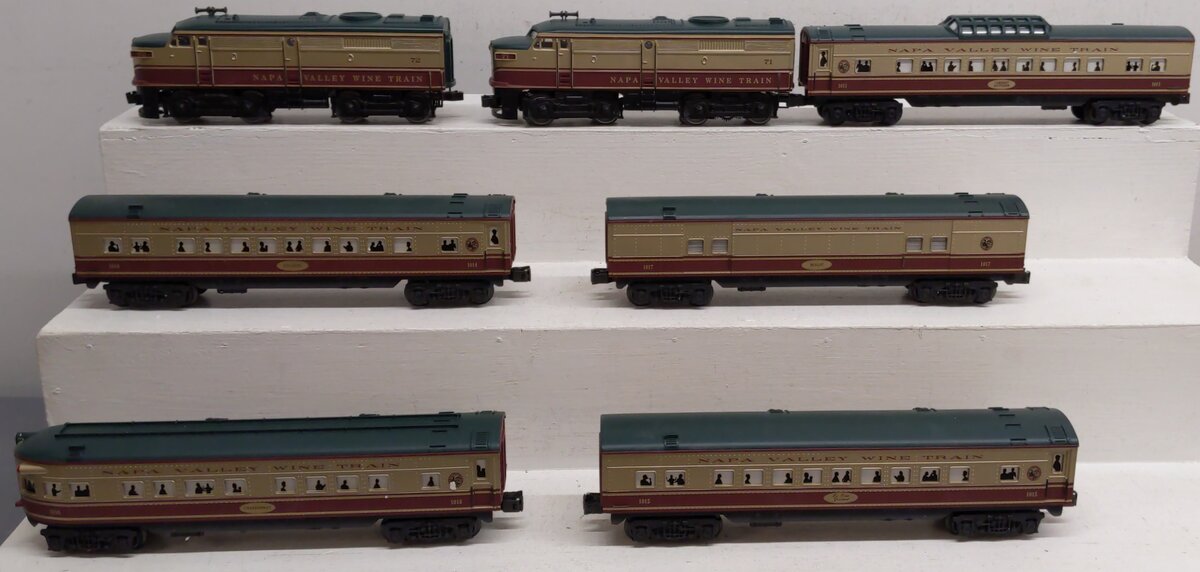 K-Line K1511 O Gauge Napa Valley Wine Diesel Passenger Train Set EX/Box