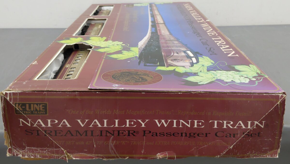 K-Line K1511 O Gauge Napa Valley Wine Diesel Passenger Train Set EX/Box