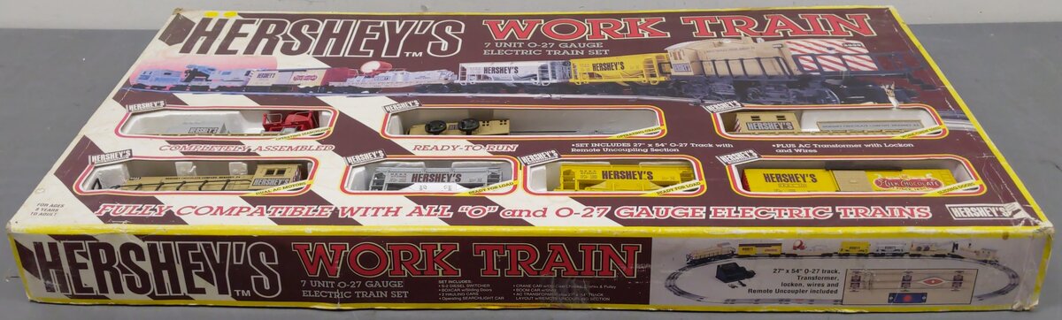 K-Line K1517 Hershey's Work Train O Gauge Diesel Train Set VG/Box