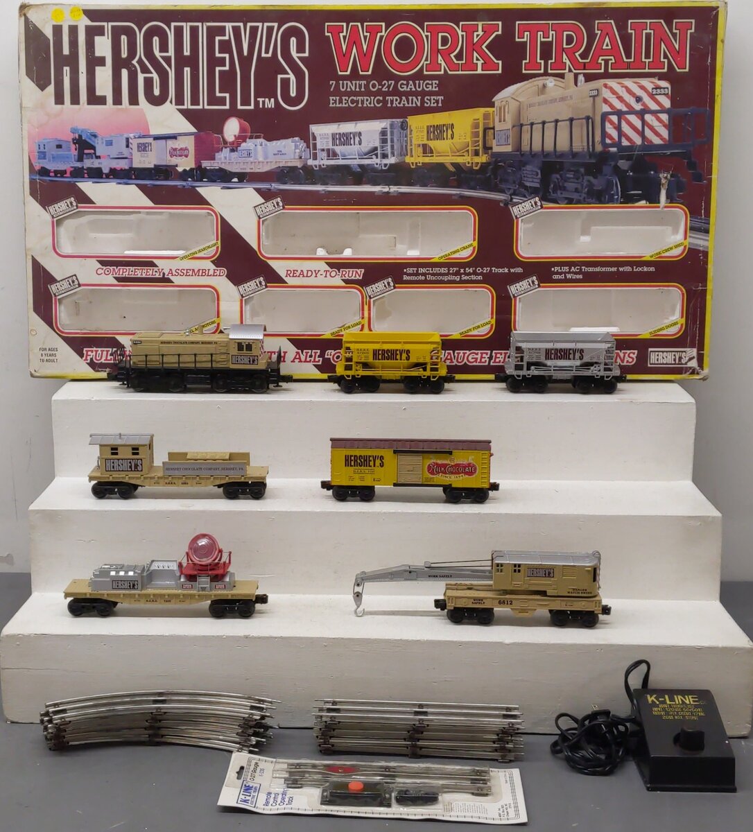 K-Line K1517 Hershey's Work Train O Gauge Diesel Train Set VG/Box