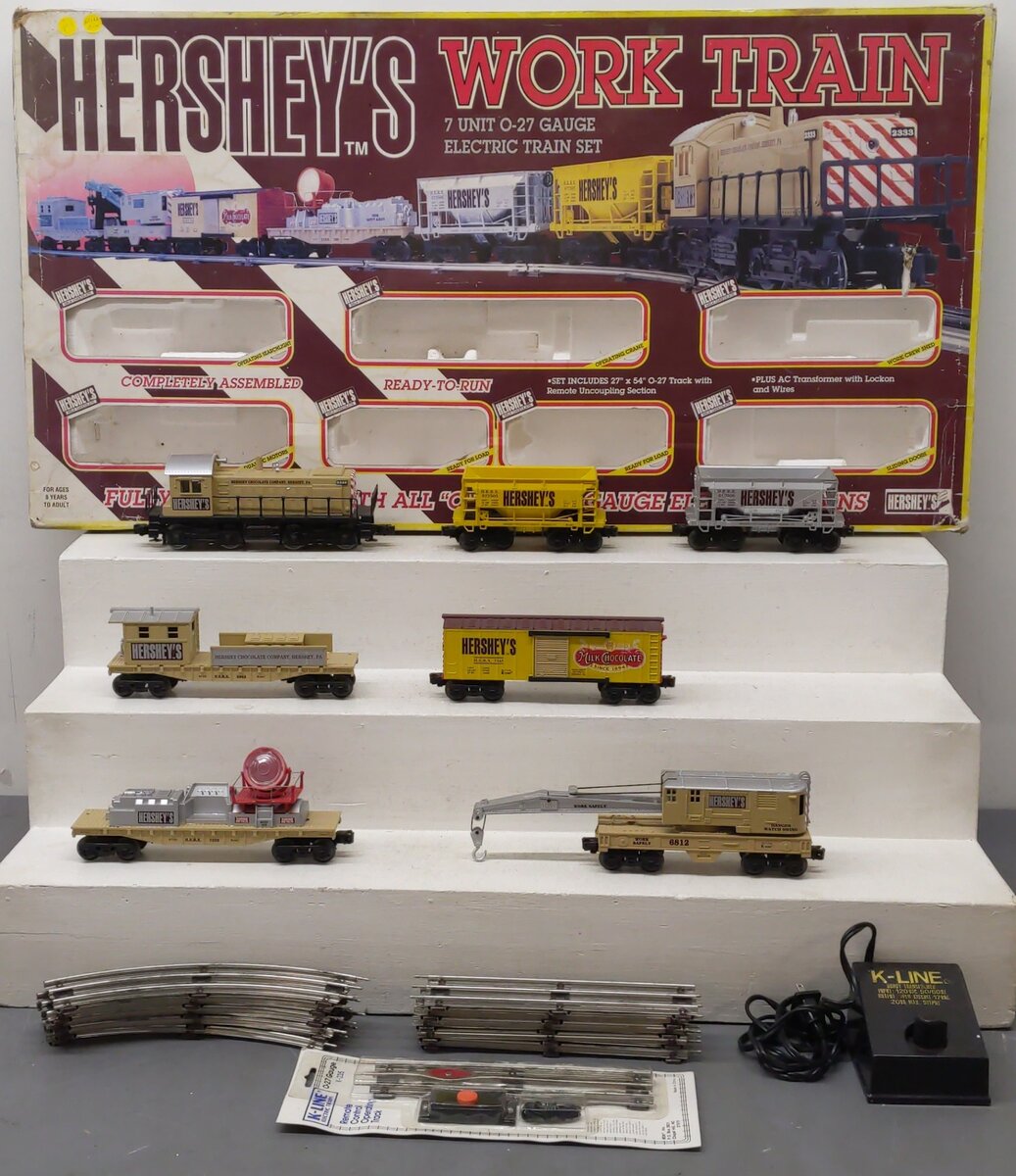 K-Line K1517 Hershey's Work Train O Gauge Diesel Train Set VG/Box