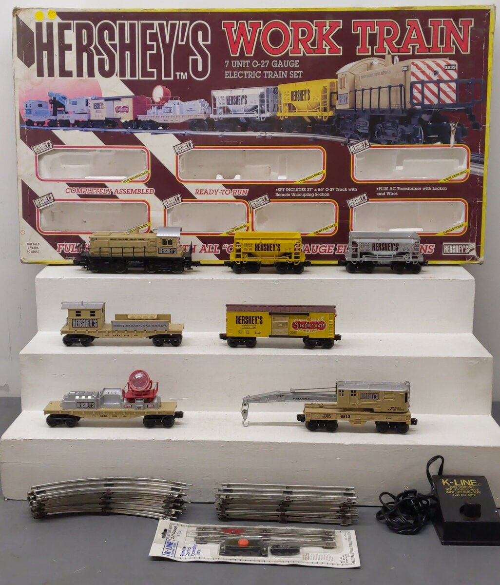 K-Line K1517 Hershey's Work Train O Gauge Diesel Train Set VG/Box