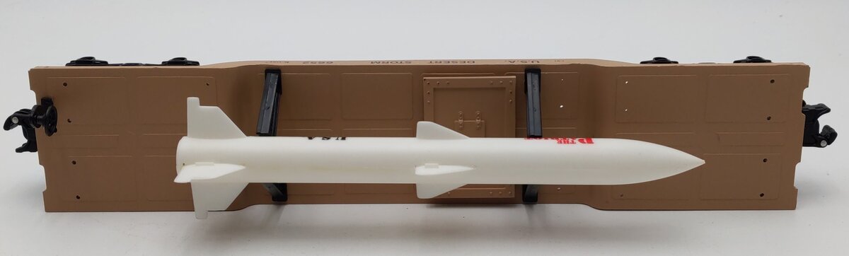 K-Line K6652 O Desert Storm US Army Missile Carrier Flatcar w/Missile LN/Box