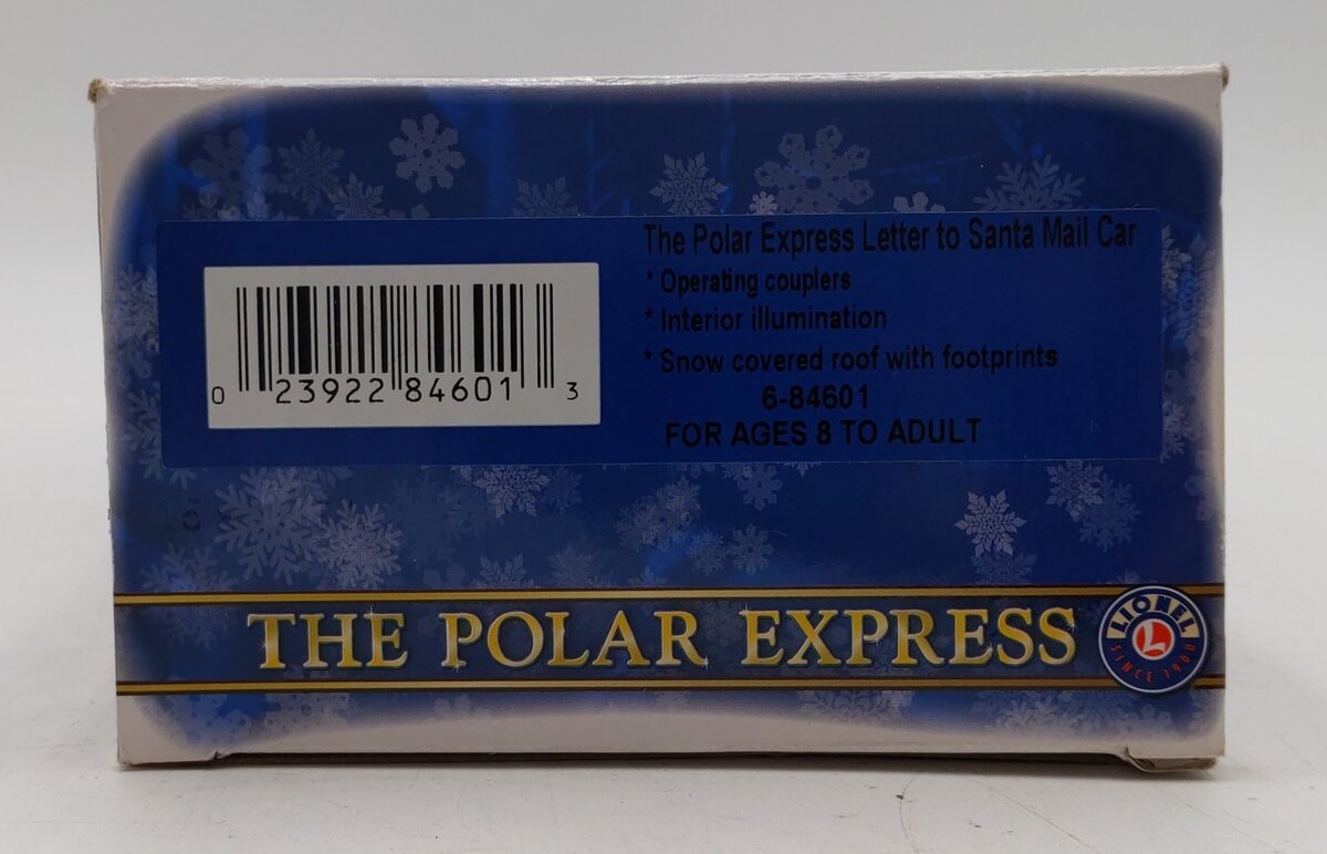 Lionel 6-84601 O The Polar Express™ Letters to Santa Mail Car LN/Box