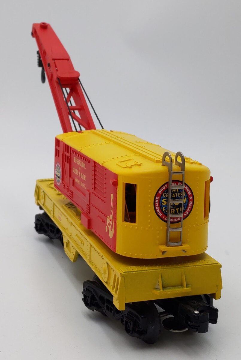 K-Line K6810 O Ringling Bros and Barnum & Bailey Operating Crane Car #6810 LN/Box