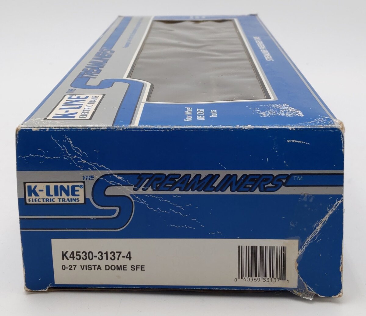 K-Line K4530-3137-4 O Gauge Santa Fe Vista Dome Passenger Car #3137 LN/Box