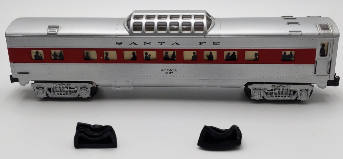 K-Line K4530-3137-4 O Gauge Santa Fe Vista Dome Passenger Car #3137 LN/Box