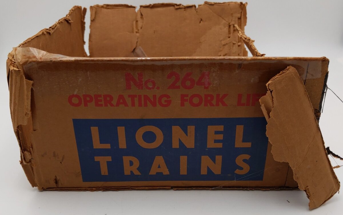 Lionel 264 Vintage O Operating Forklift Platform with 6264 Lumber Car VG/Box