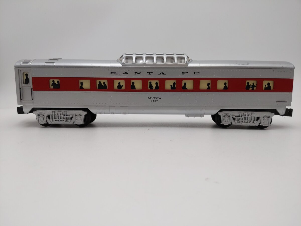 K-Line K3137 O Santa Fe "Acoma" 12.5" Streamliner Vista Dome Car #3137 EX