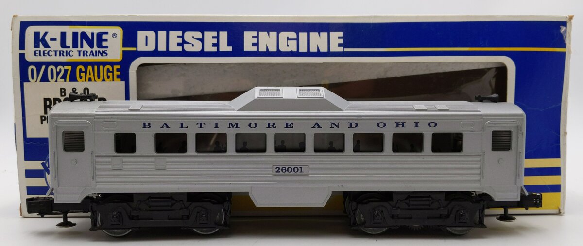 K-Line K26001 O Gauge Baltimore and Ohio RDC Powered Budd Car #26001 VG/Box