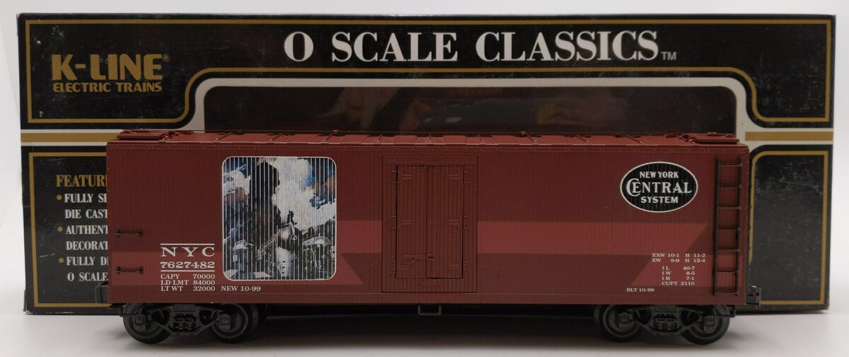 K-Line K762-7482 O NYC Historical Art Classic Wood-Sided Reefer #7627482 LN/Box